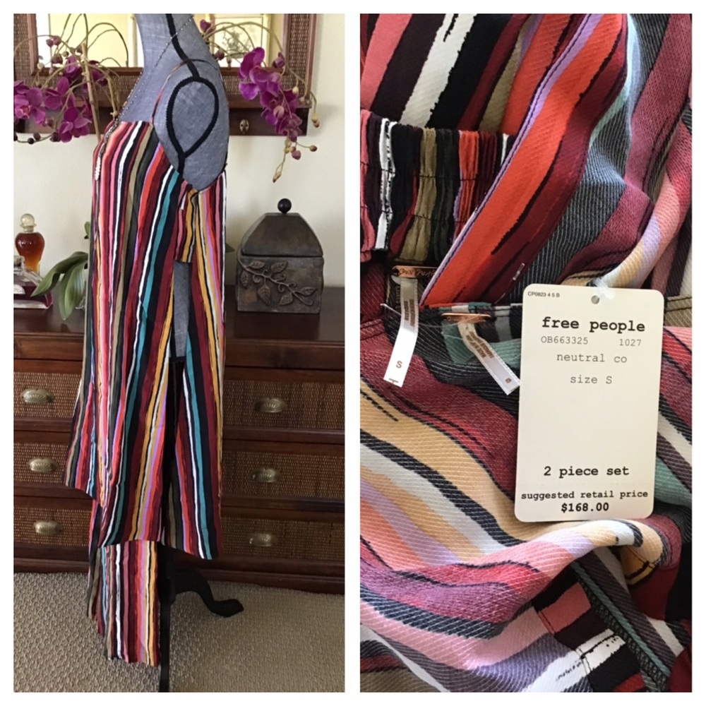 Free People 2-Piece Ruby Long Tank Pants Set. NWT. - Picture 5 of 8